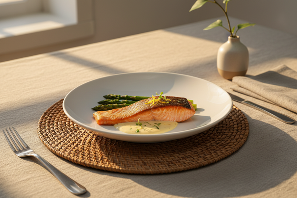 Ensemble d'assiettes Cookinglife - Coupe - en porcelaine - 27 cm - 4 pièces