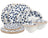 Ensemble de vaisselle Cookinglife Fleuris 18 pièces / 6 personnes - 6 assiettes à dîner, 6 assiettes à petit-déjeuner et 6 bols