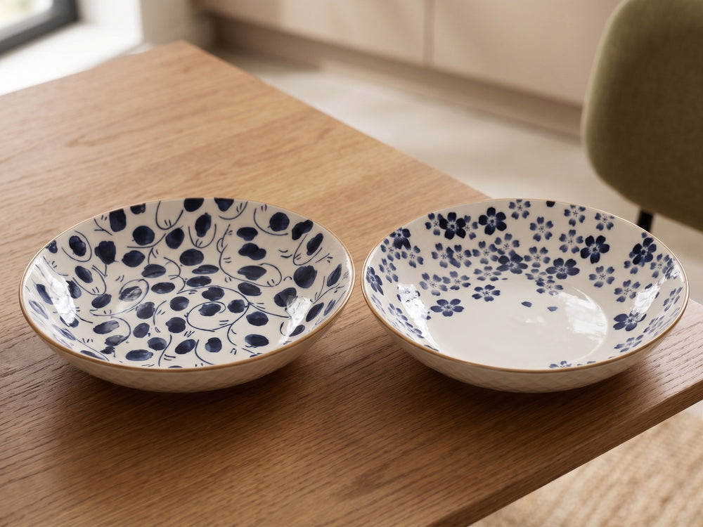 Assiettes creuses / Assiettes à pâtes Cookinglife Fleuris ø 20 cm - 6 pièces
