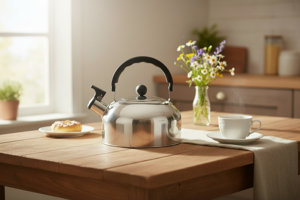 Bouilloire à sifflet Cookinglife - Bouilloire en inox - 2,0 L
