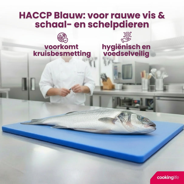 Planche à découper Cookinglife HACCP Bleue 45 x 30 cm - pour poisson