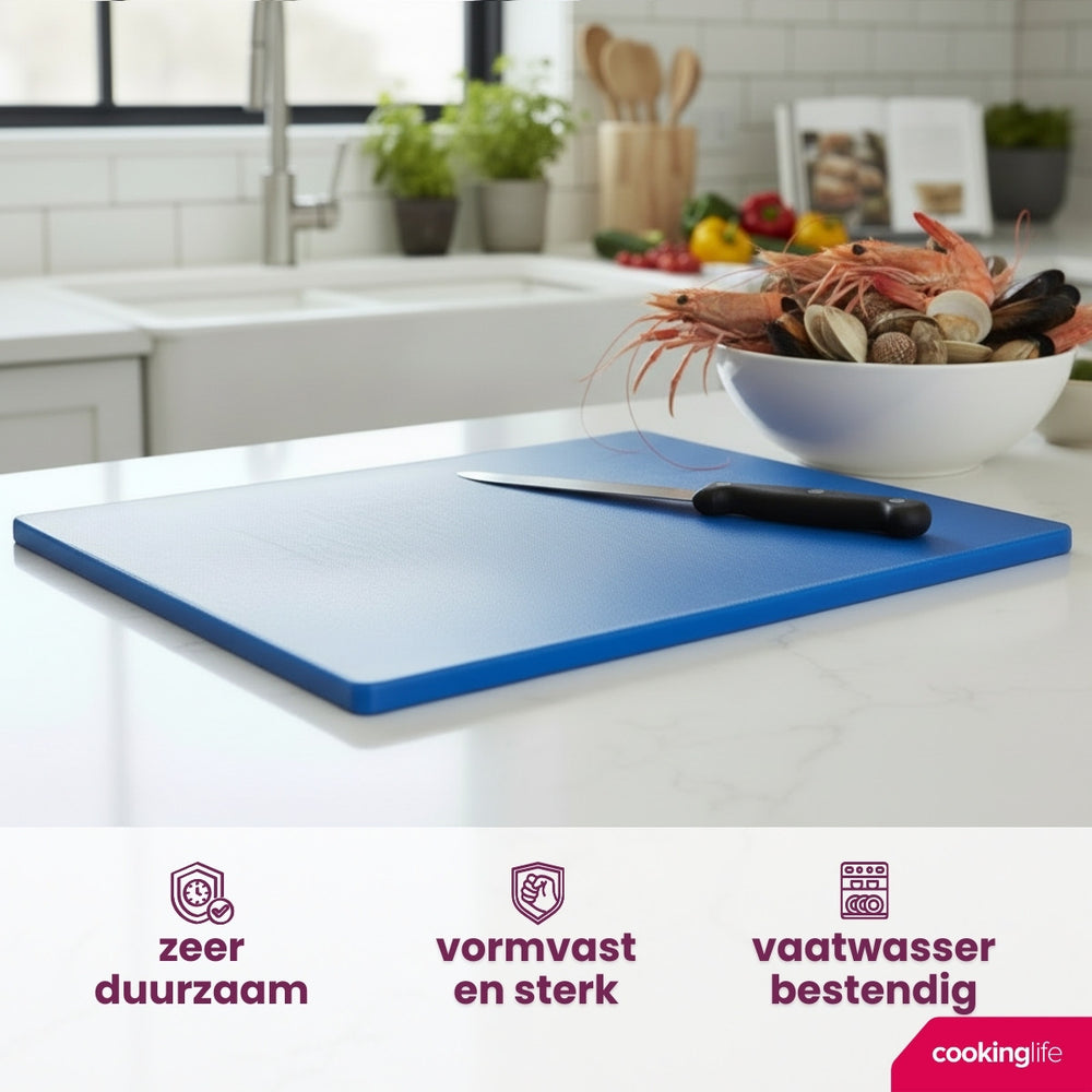 Planche à découper Cookinglife HACCP Bleue 45 x 30 cm - pour poisson