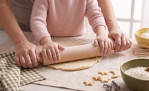 Rouleau à pâtisserie Cookinglife - en hêtre - Roulements à billes - 43,5 cm
