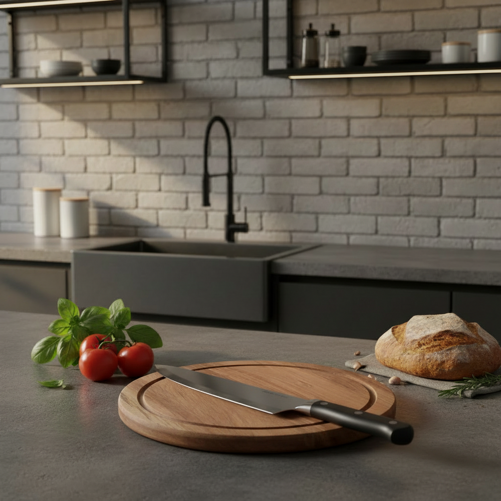 Planche à découper Cookinglife - ronde - Pure Wood - Ø 25 cm - 1 pièce