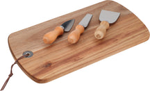 Set de couteaux à fromage Cookinglife - Planche à fromage - Acacia - 4 pièces
