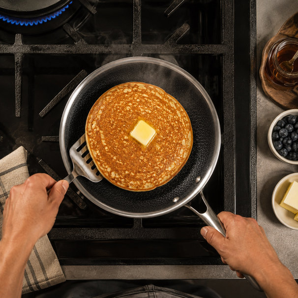 Poêle à Frire Cookinglife HexaCook Hybride ø 20 cm - ANTI-ADHÉSIF - compatible avec toutes les sources de chaleur - revêtement anti-adhésif en céramique