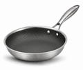 Poêle à Frire Cookinglife HexaCook Hybride ø 24 cm - ANTI-ADHÉSIF - compatible avec toutes les sources de chaleur - revêtement anti-adhésif en céramique