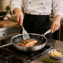 Batterie de cuisine Poêle Cookinglife HexaCook Hybride 2 pièces - ø 24 & 28 cm - ANTI-ADHÉSIF - compatible avec toutes les sources de chaleur - revêtement antiadhésif en céramique