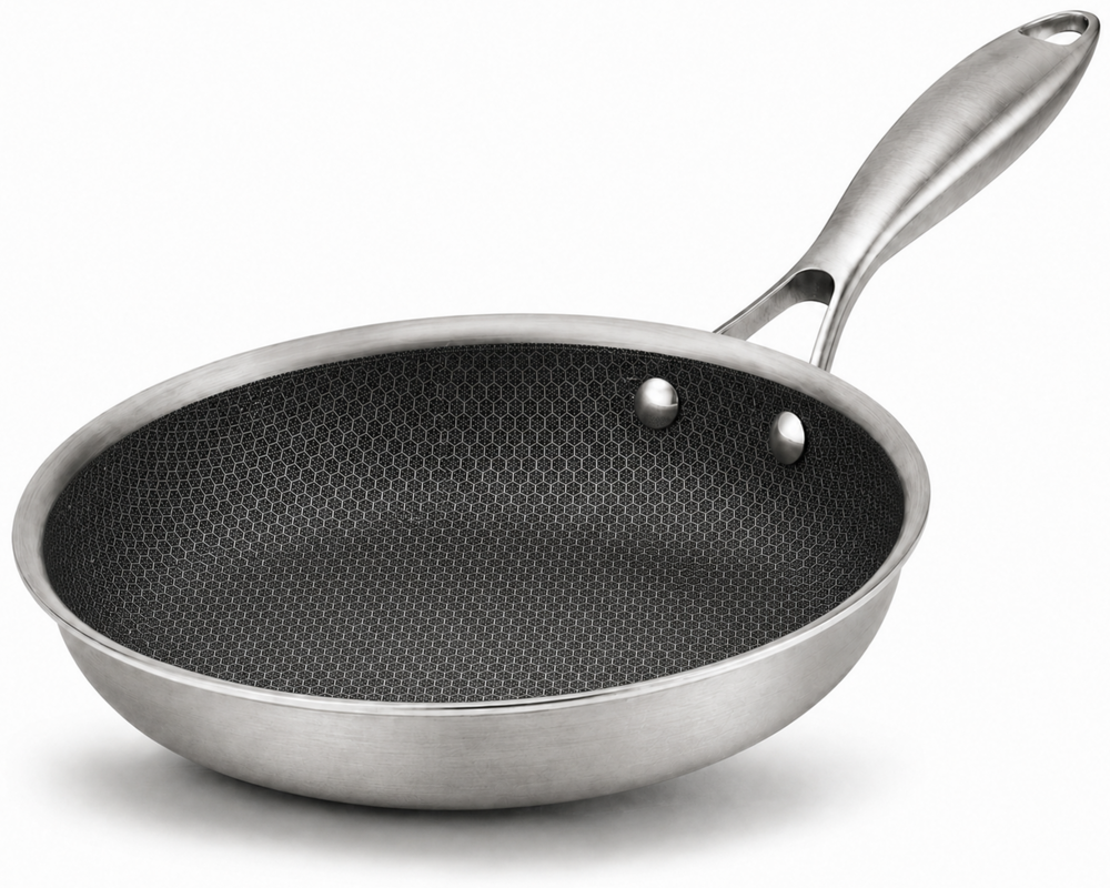 Poêle à Frire Cookinglife HexaCook Hybride ø 28 cm - ANTI-ADHÉSIF - convient à toutes les sources de chaleur - revêtement antiadhésif en céramique