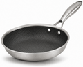 Poêle à Frire Cookinglife HexaCook Hybride ø 28 cm - ANTI-ADHÉSIF - convient à toutes les sources de chaleur - revêtement antiadhésif en céramique