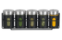 Ensemble de porte-epices Cookinglife - Flacons - Kitchen - 80 ml - 5 pièces