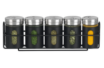 Ensemble de porte-epices Cookinglife - Flacons - Kitchen - 80 ml - 5 pièces
