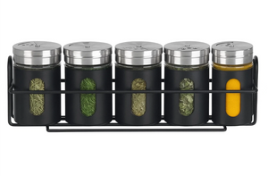 Ensemble de porte-epices Cookinglife - Flacons - Kitchen - 80 ml - 5 pièces