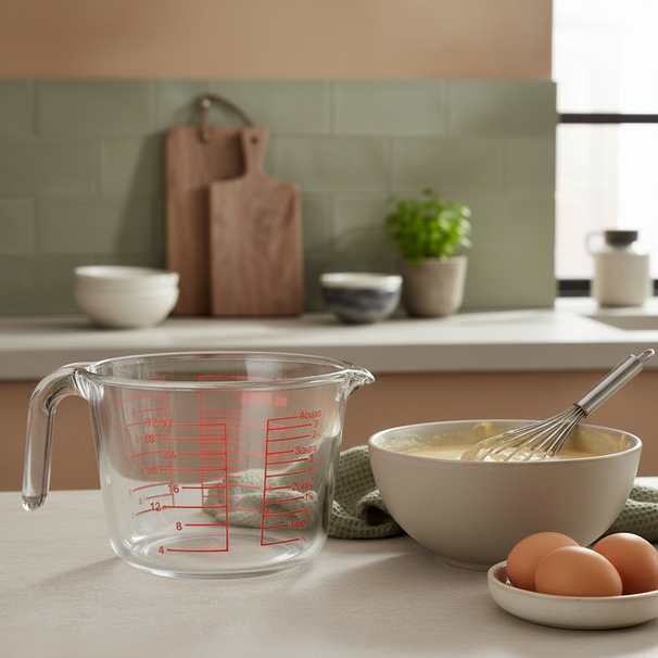 Verre mesureur Cookinglife - en verre borosilicate - Série Mesures - 1 L