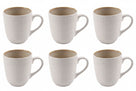 Ensemble de mugs Cookinglife - Mugs à café - Nola Sand - 350 ml - 6 pièces