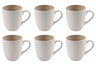Ensemble de mugs Cookinglife - Mugs à café - Nola Sand - 350 ml - 6 pièces