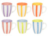 Ensemble de mugs Cookinglife - Mugs a café - Summer Vibes - 340 ml - 6 pièces