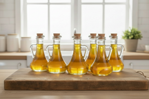 Ensemble de flacons a huile Cookinglife - en verre - 300 ml - 6 pièces