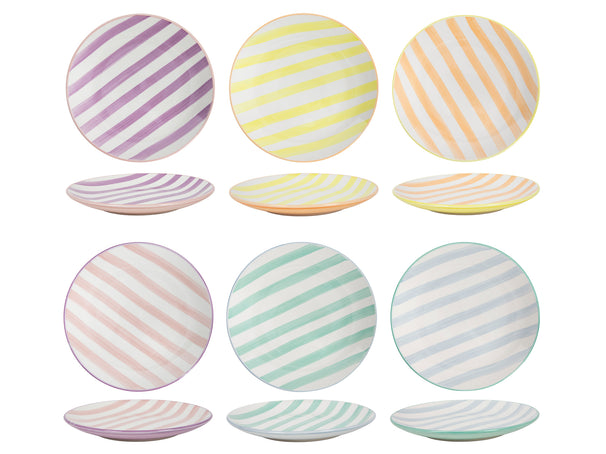 Set d'assiettes Cookinglife - Petit-déjeuner - Spring Vibes - 19 cm - 6 pièces
