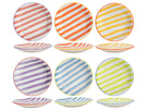 Set d'assiettes Cookinglife - Assiettes dessert - Summer Vibes - 19cm - 6 pièces