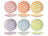Set d'assiettes Cookinglife - Assiettes dessert - Summer Vibes - 19cm - 6 pièces