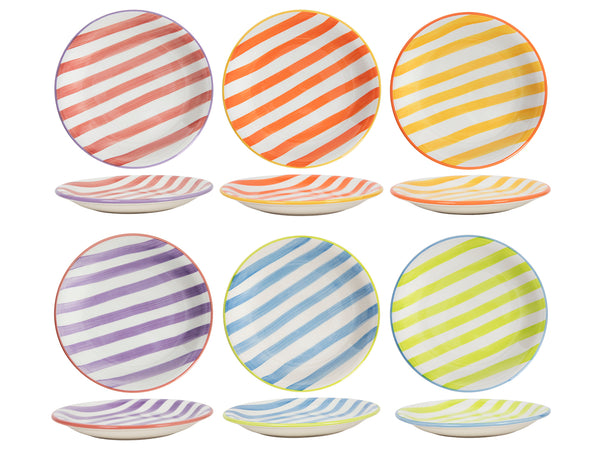 Set d'assiettes Cookinglife - Assiettes dessert - Summer Vibes - 19cm - 6 pièces