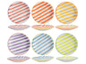 Set d'assiettes Cookinglife - Assiettes dessert - Summer Vibes - 19cm - 6 pièces
