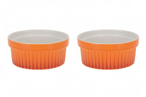 Ensemble de ramequins Cookinglife - Crème brûlée - Orange - Ø 11 cm - 2 pièces