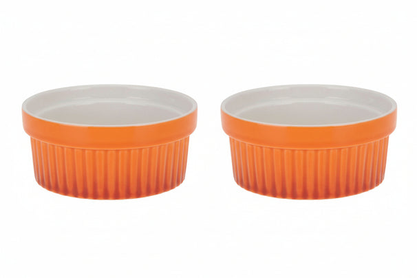Ensemble de ramequins Cookinglife - Crème brûlée - Orange - Ø 11 cm - 2 pièces