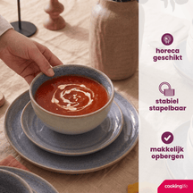 Ensemble d'assiettes plates Cookinglife - à dîner - Serene - Ø 28 cm - 4 pièces