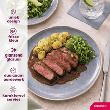 Ensemble d'assiettes plates Cookinglife - à dîner - Serene - Ø 28 cm - 4 pièces