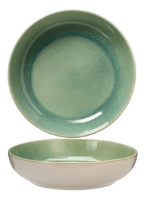 Assiettes creuses Cookinglife / Assiettes à pâtes Serene Green ø 23 cm - Faïence - 4 pieces