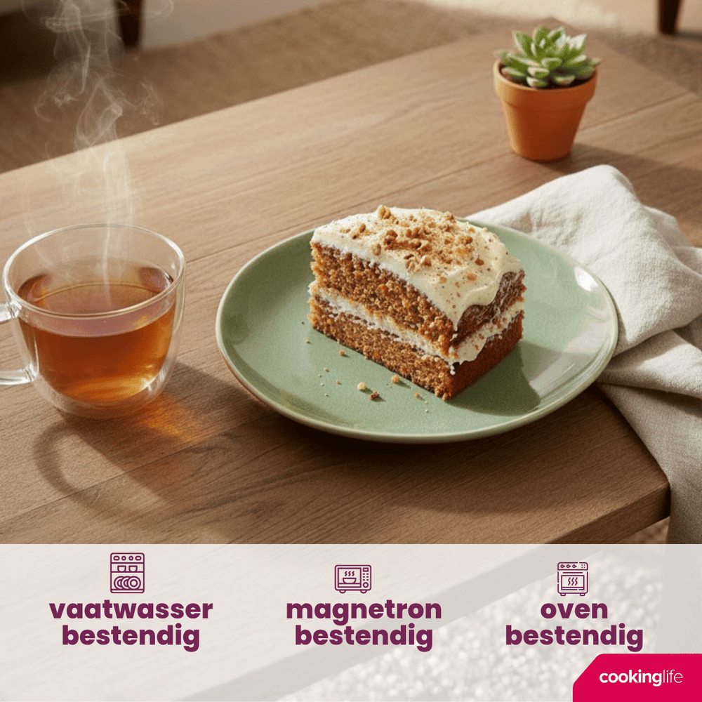 Set d'assiettes Cookinglife - Assiette à dessert - Serene - 20 cm - 4 pièces