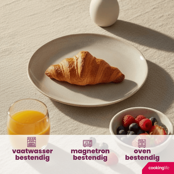 Ensemble d'assiettes Cookinglife - Petit-déjeuner - Serene - 20 cm - 4 pièces