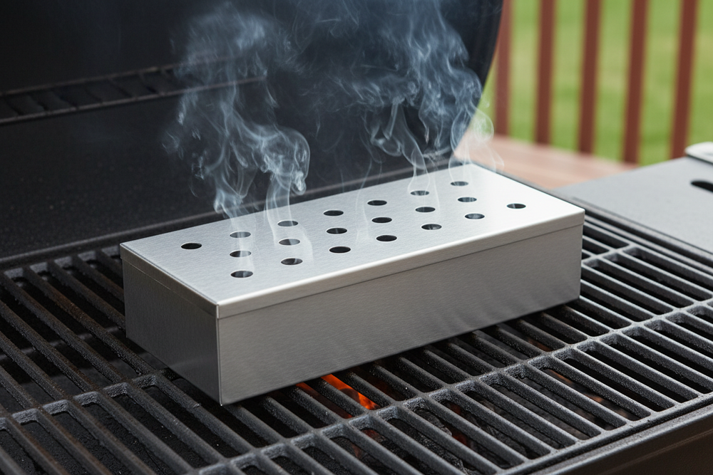 Boîte à fumoir Cookinglife - Fumoir à barbecue - Fire & Flavour - 25 cm