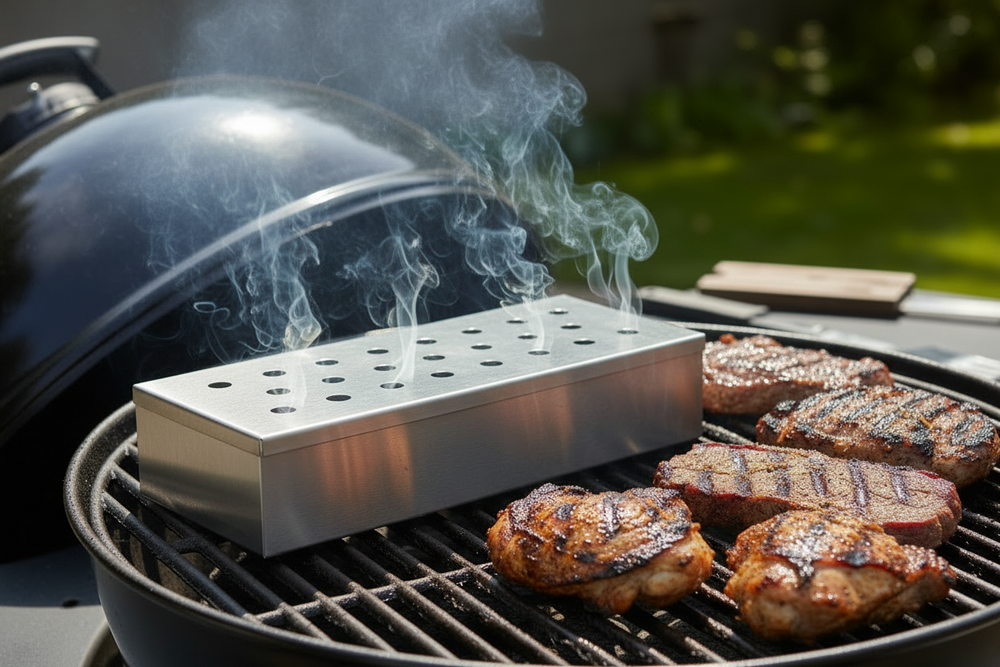Boîte à fumoir Cookinglife - Fumoir à barbecue - Fire & Flavour - 25 cm