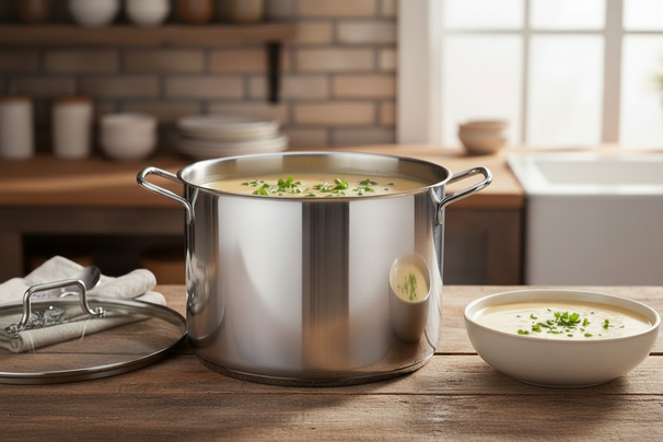 Marmite Cookinglife - Marmite à soupe - Essential Steel - 8,4 L