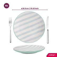 Set vaisselle Cookinglife - 6 pers - Spring Vibes - Ø26,5 cm - 18 pièces