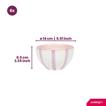 Ensemble de bols Cookinglife - Bols a soupe - Spring Vibes - ø 14 cm - 6 pièces