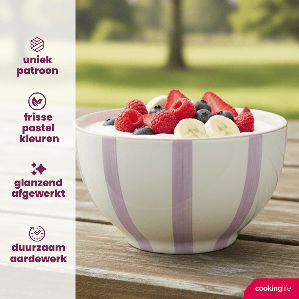 Ensemble de bols Cookinglife - Bols a soupe - Spring Vibes - ø 14 cm - 6 pièces