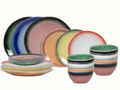 Set de vaisselle Studio Tavola - 6 personnes - Fire - 27/20/14/10 cm - 24 pièces