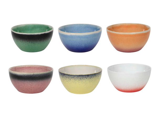 Ensemble de bols à soupe Studio Tavola - Bols en grès - Fire - 14 cm - 6 pièces