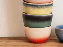Ensemble de bols à soupe Studio Tavola - Bols en grès - Fire - 14 cm - 6 pièces