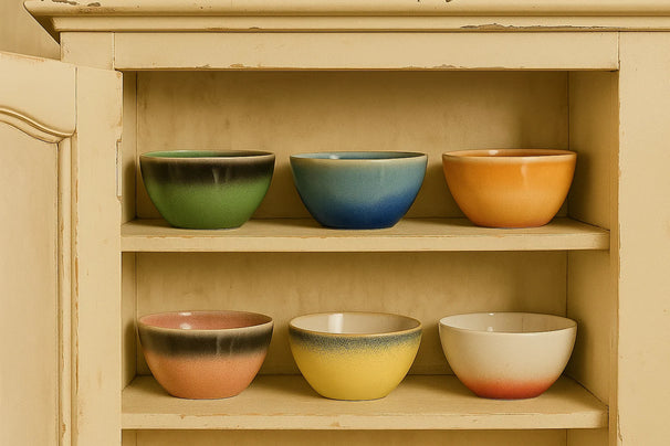 Ensemble de bols à soupe Studio Tavola - Bols en grès - Fire - 14 cm - 6 pièces