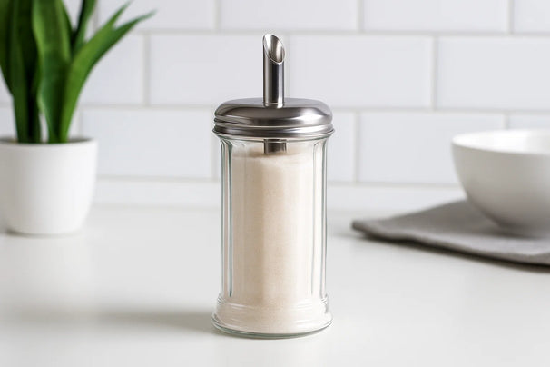 Saupoudreuse Cookinglife - Saupoudreuse à sucre - en verre - 300 ml