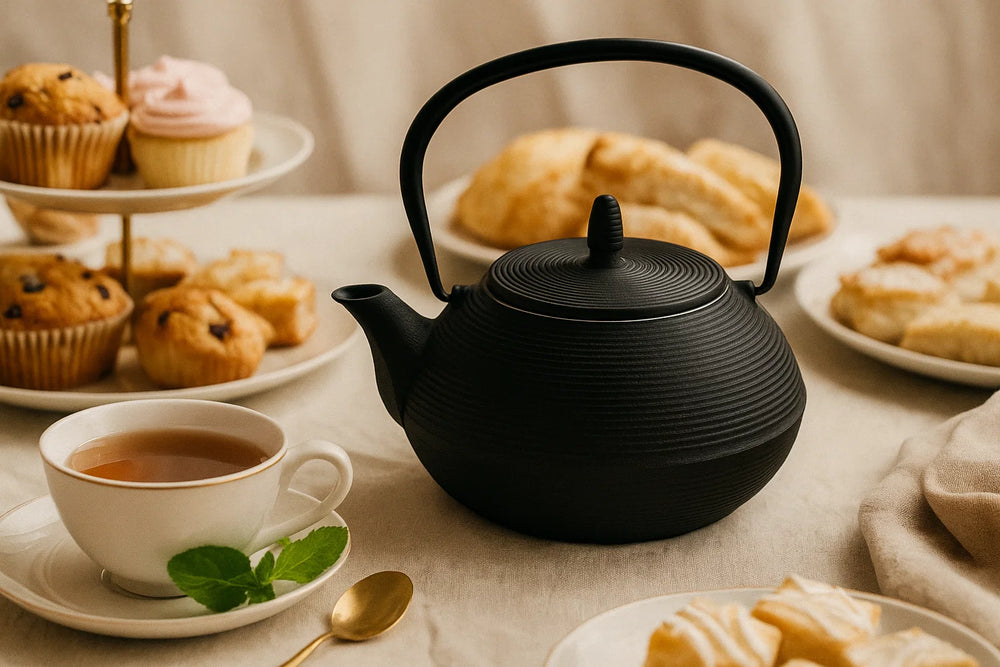 Théière Cookinglife Itome avec filtre en inox - Fonte noire - 800 ml