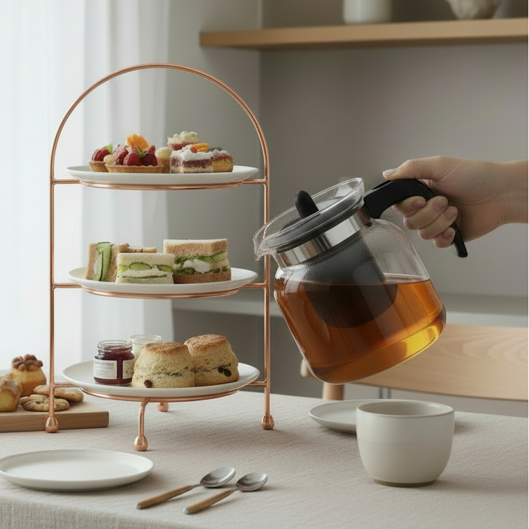 Théière Cookinglife - Avec filtre à thé - en verre borosilicate - 1500 ml