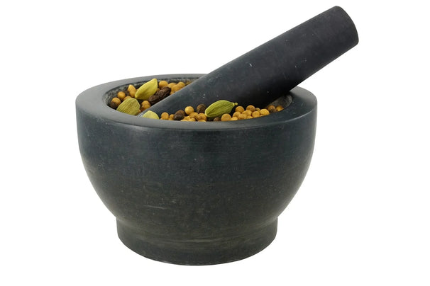 Mortier Imperial Kitchen - Mortier en granit - Noir - ø 18 cm