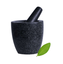Mortier Cookinglife - Mortier en granit - Granit Noir - Ø 13 cm