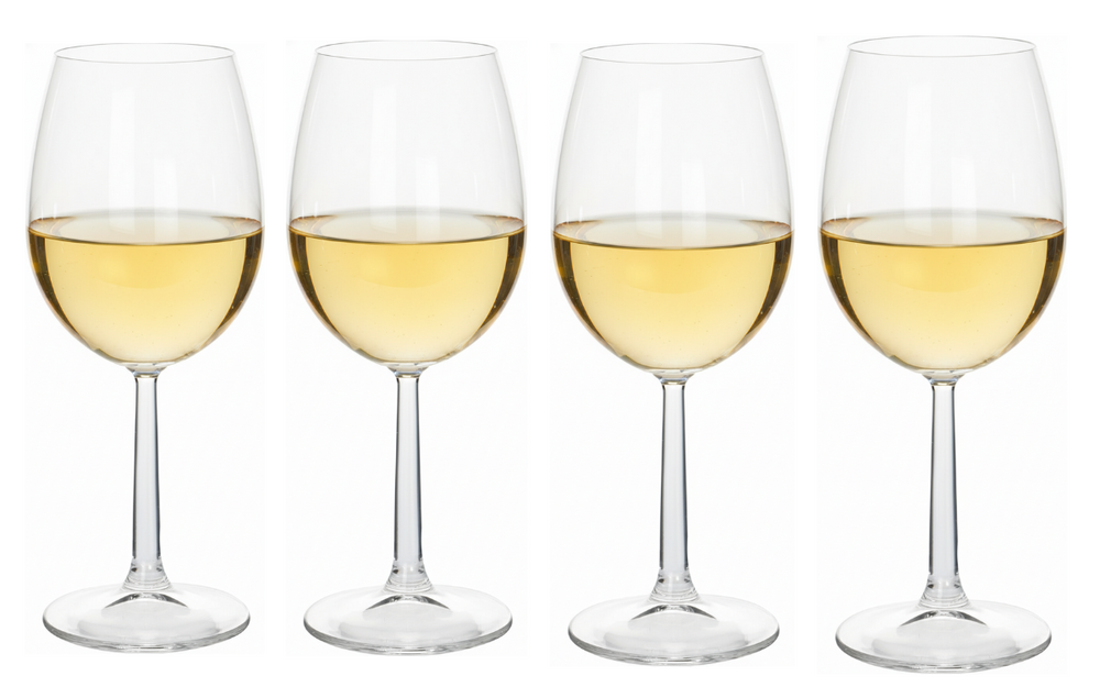 Set de verres a vin Cookinglife - Verres a vin blanc - Milena - 430ml - 4 pièces